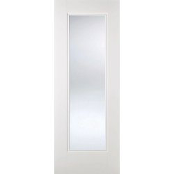 Eindhoven White Internal Door with Clear Glass